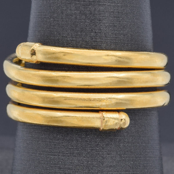 Vintage 22K Yellow Gold Coil Band Ring Size 8