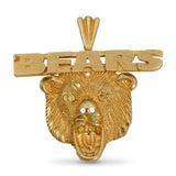 Vintage Michael Anthony 14k Yellow Gold Chicago Bears NFL Pendant