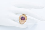 Vintage Elliott 10K Yellow Gold Lab Ruby King's College 1968 Class Ring Size9.75