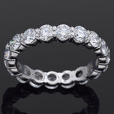 Estate Platinum 4.50 TCW Diamond Eternity Band Ring