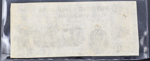 $2 Potomac River Bank Georgetown, D.C Dec 4 1854 Choice Uncirculated