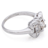 Vintage 14K White Gold 0.39 TCW Diamond Band Ring Size 6