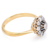 Antique 18K Yellow Gold 0.68 TCW Old Mine Cut Diamond Band Ring Size 6.5