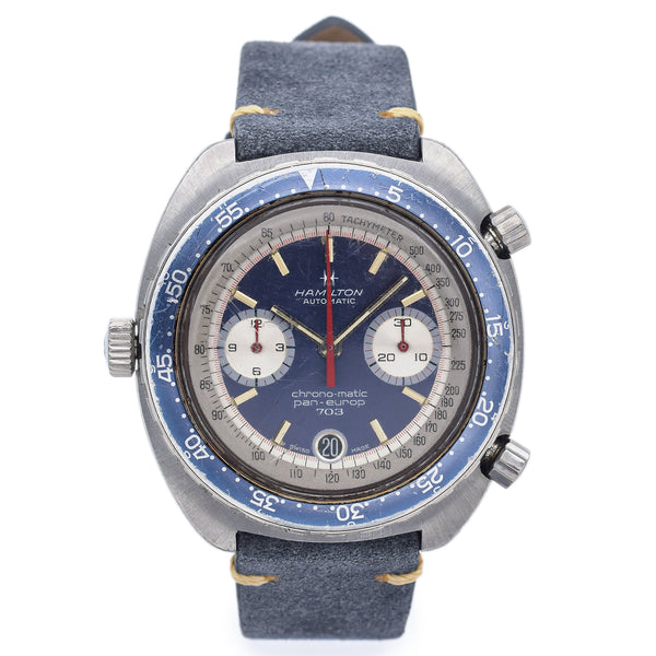 Hamilton Chrono-Matic Pan Europ 703 Chronograph Men's Date Watch Ref. 11003-3