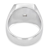 Vintage Platinum and Palladium Chinese Character 森 Signet Ring