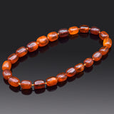 Vintage Baltic Amber 24.5x22.0-32x27 mm Beaded Strand Necklace 27 Inches