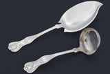 Antique J.E. Caldwell & Co. Sterling Silver English King Serving Spoon & Ladle