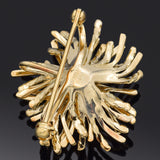 Vintage Tiffany & Co. 18K Yellow Gold Sea Urchin Brooch Pin Pendant