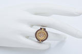 Philippe Charriol 18K Yellow Gold & Steel 0.40 TCW Diamond Cable Ring Size 6