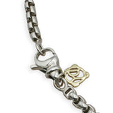 David Yurman Sterling Silver and 14K Gold Box Chain Necklace