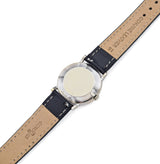 Vintage Longines 14K White Gold Diamond Bezel Hand Wind Men's Watch 28 mm