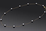 Roberto Coin 18K Yellow Gold 9.8 mm Bead Station Necklace 32 Inches