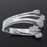 Estate 14K White Gold 0.29 TCW Diamond Band Ring Size 7 + Box