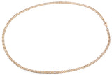 Vintage 18K Yellow Gold 4.5 mm Cuban Link Chain Necklace 22 Inches