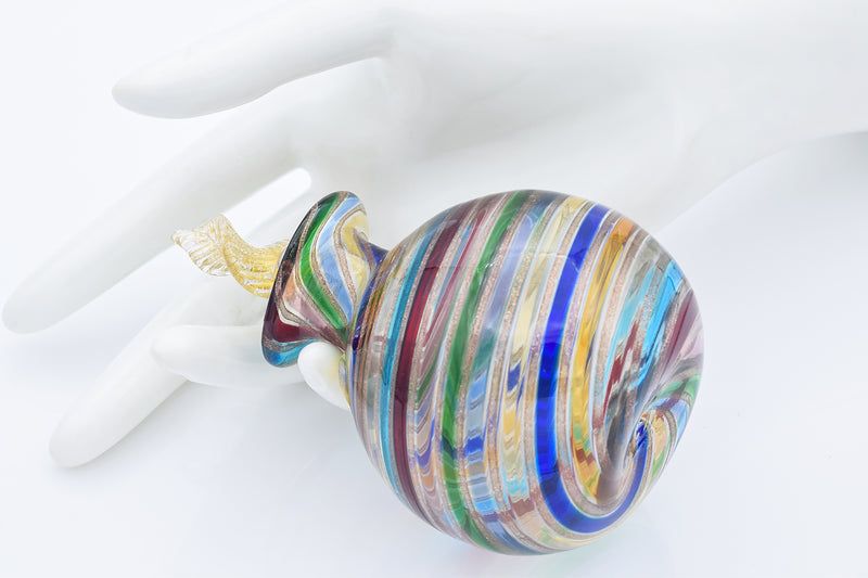 Godinger Murano Art Glass Perfume Bottle Decanter Hand Blown