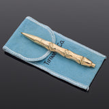 Vintage Tiffany & Co. 14K Yellow Gold Bamboo Pen + Pouch