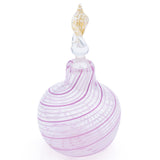 Designer Murano Art Glass Perfume Bottle Decanter with Stopper