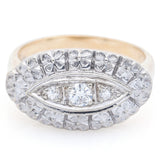 Vintage 14K Yellow Gold 0.17 TCW Diamond Band Ring Size 6