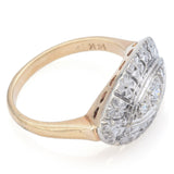 Vintage 14K Yellow Gold 0.17 TCW Diamond Band Ring Size 6