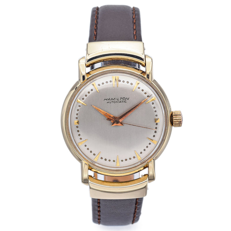 Vintage Hamilton 14K Yellow Gold Automatic Men's Watch 33 mm