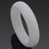 Vintage White Jade 17.5 mm Bangle Bracelet