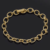 Tiffany & Co. Paloma Picasso 18K Yellow Gold X Cable Link Bracelet + Box