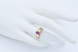 Vintage 14K Yellow Gold Ruby Band Ring Size 6