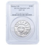 1997-W U.S. $100 Platinum Statue of Liberty PCGS PR69 DCAM