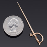 Vintage Tiffany & Co. 14K Yellow Gold Sword Toothpick Pendant