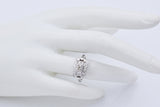 Vintage 14K White Gold 0.39 TCW Diamond Band Ring Size 6