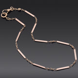 Antique 14K Yellow Gold Pocket Watch Chain 9.5 Grams 14.5 Inches