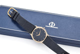 Baume & Mercier Geneve 14K Gold Diamond Dial Quartz Men's Watch Ref. 97266 + Box