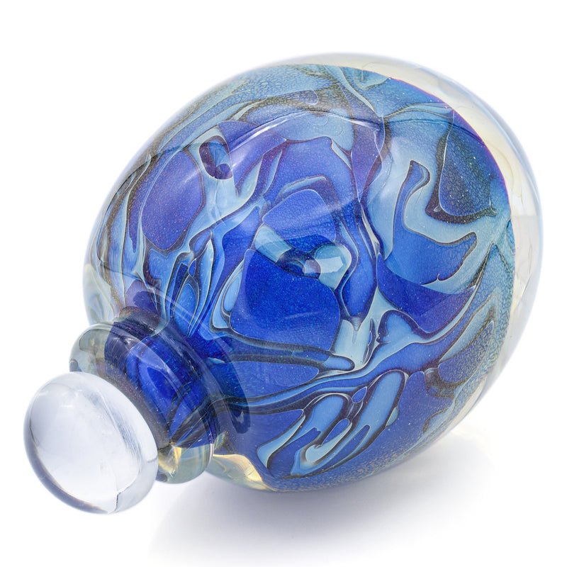 Robert Eickholt 1986 Art Glass Perfume Bottle Decanter with Stopper