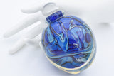 Robert Eickholt 1986 Art Glass Perfume Bottle Decanter with Stopper