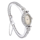 Antique Hamilton 757 22 Jewels Platinum 0.64 TCW Diamond Women's Hand Wind Watch