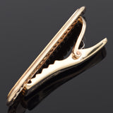 Vintage Lucien Piccard 14K Yellow Gold Garnet Tie Bar Clip