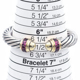David Yurman Sterling Silver & 14K Yellow Gold Tourmaline Renaissance Bracelet