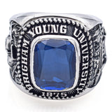 Vintage 10K Gold Spinel Brigham Young University 1969 Class Ring Size 8.5