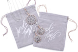 Effy 14K White & Rose Gold 2.00 TCW Diamond Pendant Necklace & Earrings Set