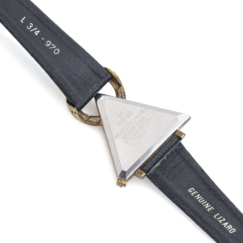 Vintage Waltham 17 Jewels Masonic Triangle Hand Wind GP Steel Men's Watch