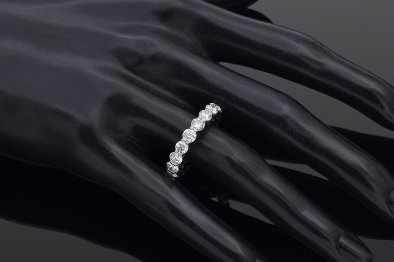 Estate Platinum 4.50 TCW Diamond Eternity Band Ring