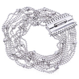 Sonia Bitton 14K White Gold 1.12 TCW Diamond Multistrand Ball Chain Bracelet