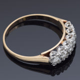 Vintage 14K Yellow Gold 0.50 TCW Diamond Band Ring Size 7.5