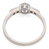Vintage 14K White Gold 0.48 TCW Diamond Engagement Ring