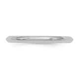 Vintage Platinum Knife Edge Thin Wedding Ring
