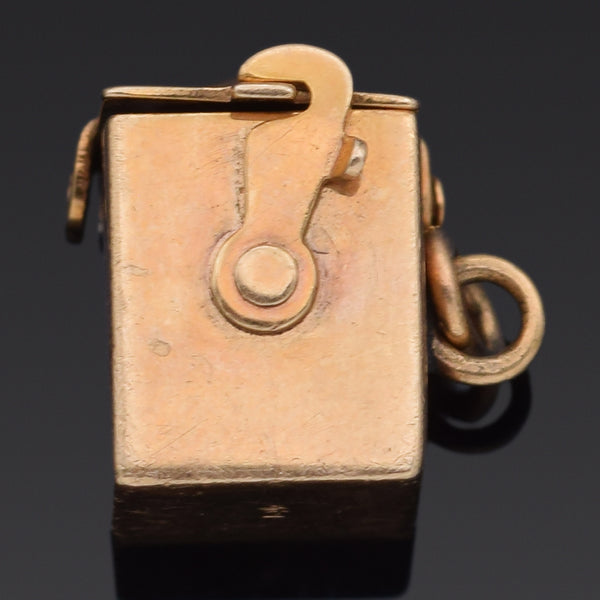 Vintage 14K Yellow Gold Jack in The Box Movable Charm Pendant 2.5 Grams
