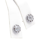 Art Deco 18k Yellow Gold & Platinum 0.73tcw Old Euro Diamond Stud Earrings