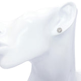 Art Deco 18k Yellow Gold & Platinum 0.73tcw Old Euro Diamond Stud Earrings
