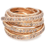 Mattioli Italy Tibet 18K Rose Gold 2.39 TCW Diamond Ring