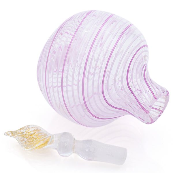 Designer Murano Art Glass Perfume Bottle Decanter with Stopper